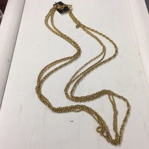 Cookie Lee set of 3 gold color chains